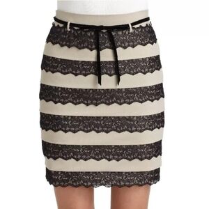 Robert Rodriguez Women's Tiered Lace Skirt size 4